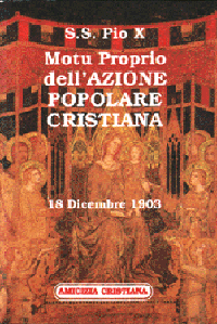 Motu proprio dell'Azione Popolare Cristiana